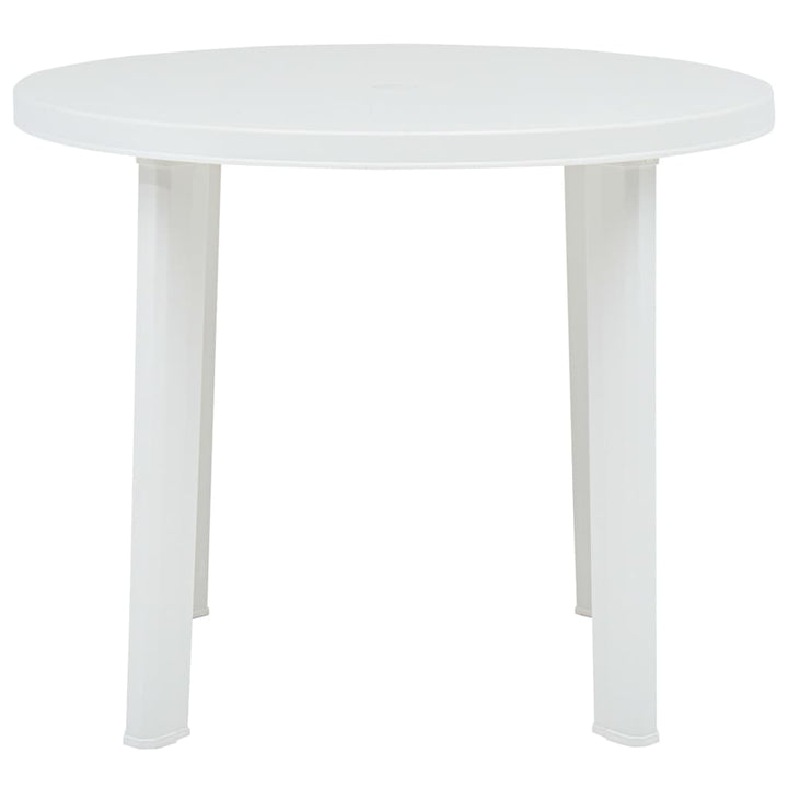 havebord 89 cm plastik hvid