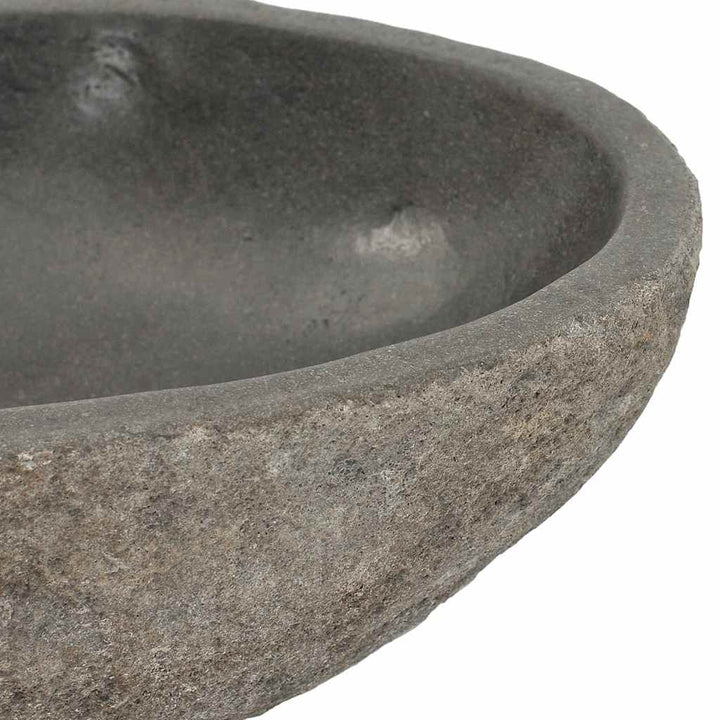 håndvask (29-38) x (24-31) cm oval flodsten