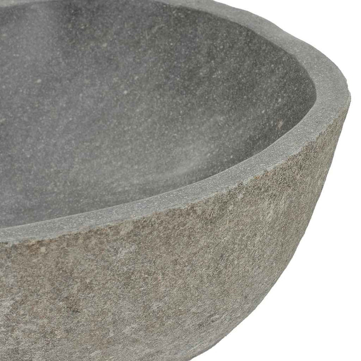 håndvask (37-46) x (29-36) cm oval flodsten