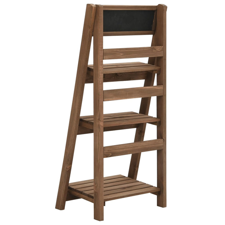 plantestativ i 3 niveauer med tavle 40x30x90 cm fyrretræ