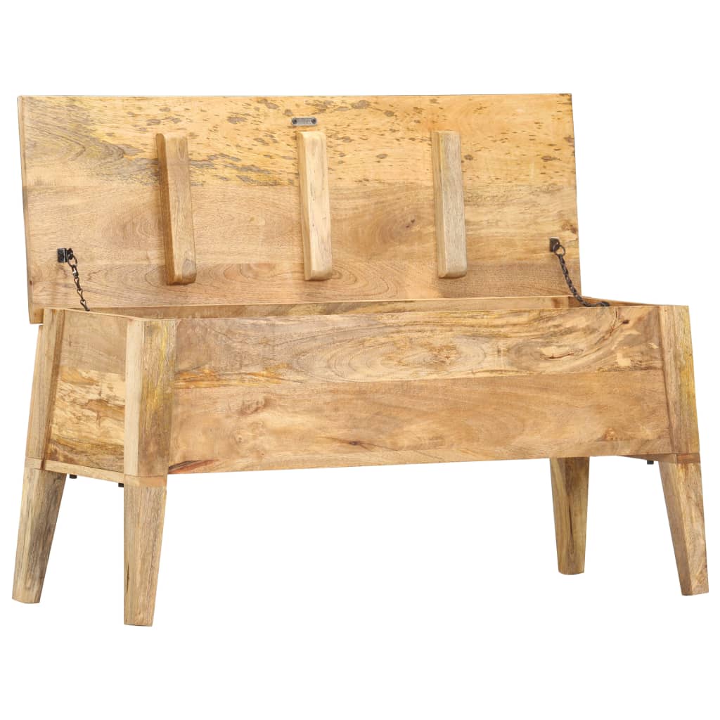 opbevaringskasse 99x35x48 cm massivt mangotræ
