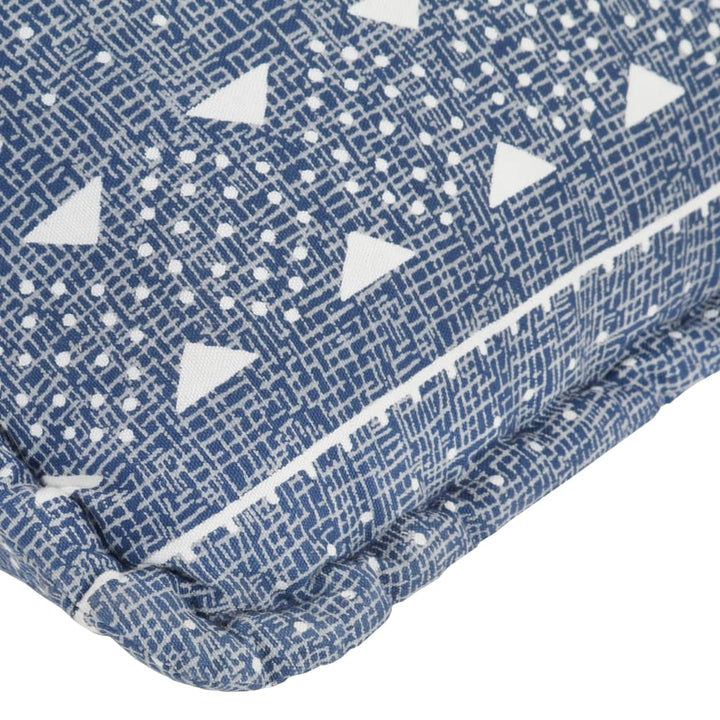 sækkestol stof patchwork indigo