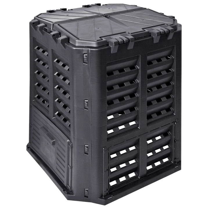 kompostbeholder 68,9x68,9x83,9 cm 360 l sort