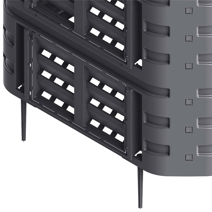 kompostbeholder 93,3x93,3x80 cm 480 l sort