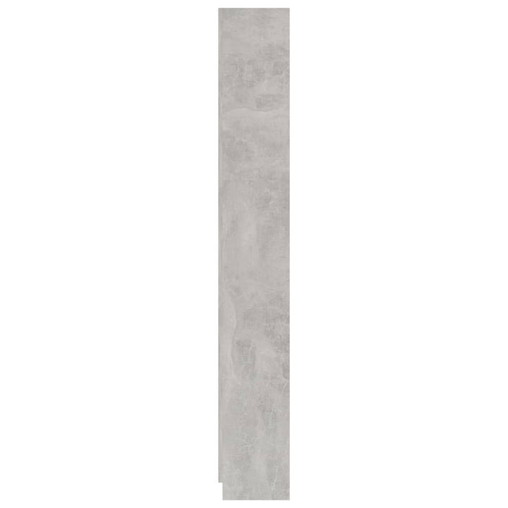 bogreol 60x24x175 cm 5 hylder konstrueret træ betongrå