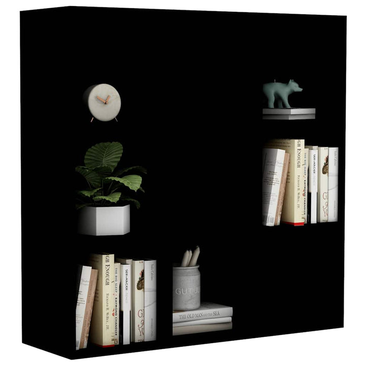 bogreol 98x29x97,5 cm konstrueret træ sort