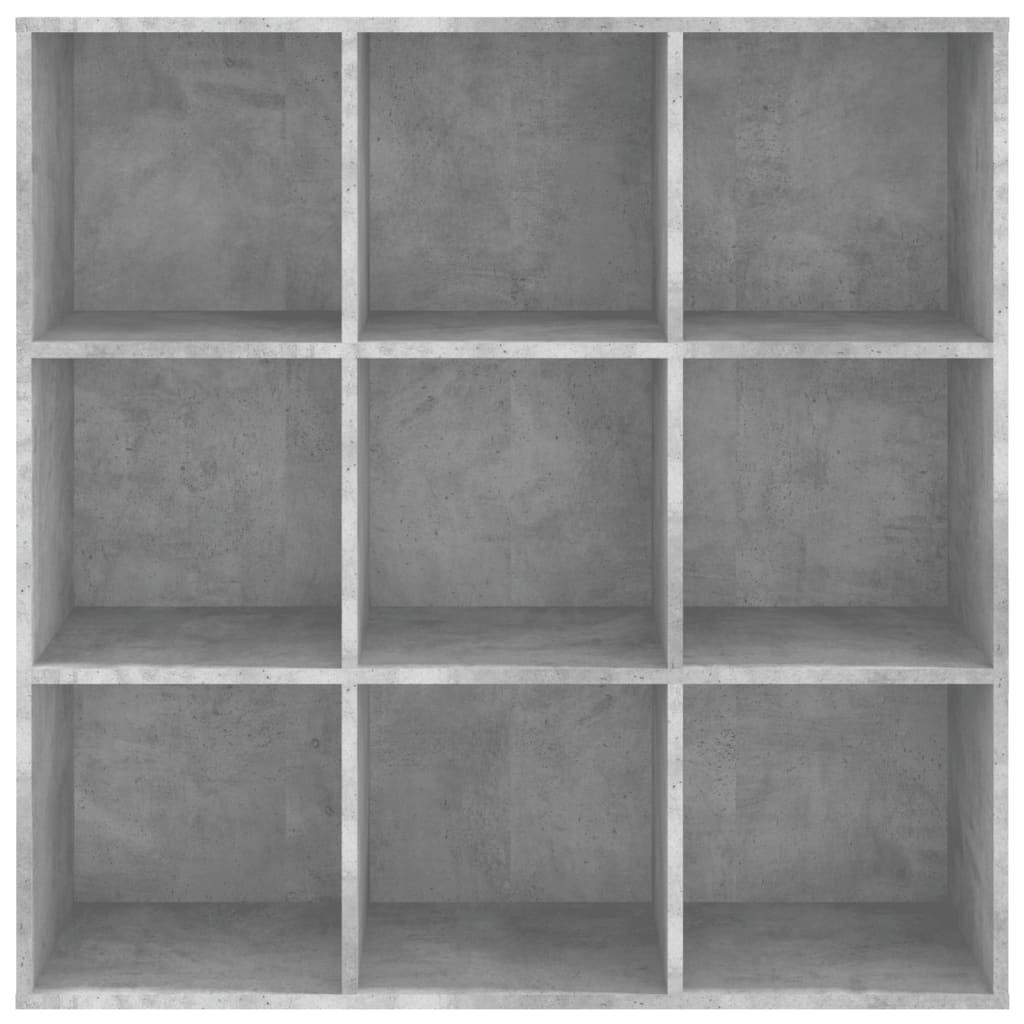 bogreol 98x29x97,5 cm konstrueret træ betongrå