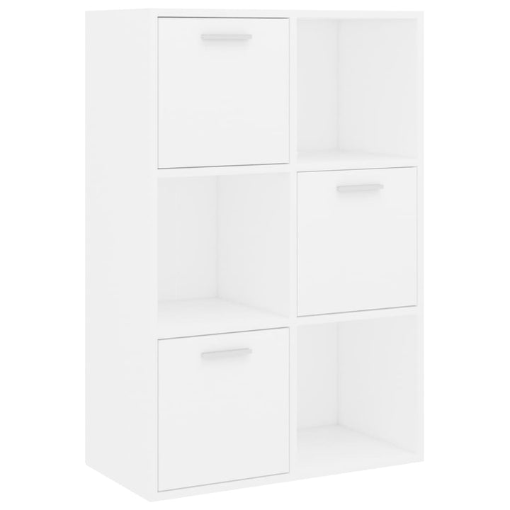 kontorreol 60x29,5x90 cm konstrueret træ hvid