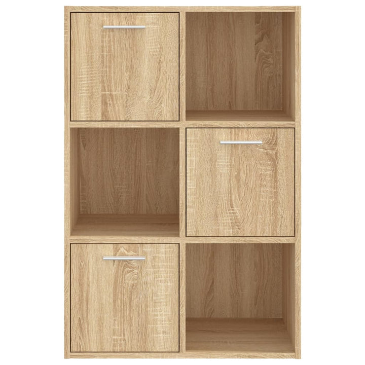 kontorreol 60x29,5x90 cm konstrueret træ sonoma-eg