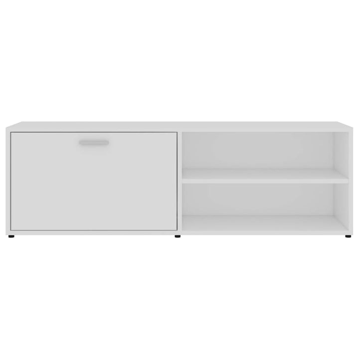 tv-bord 120x34x37 cm konstrueret træ hvid