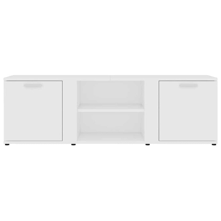 tv-bord 120x34x37 cm konstrueret træ hvid