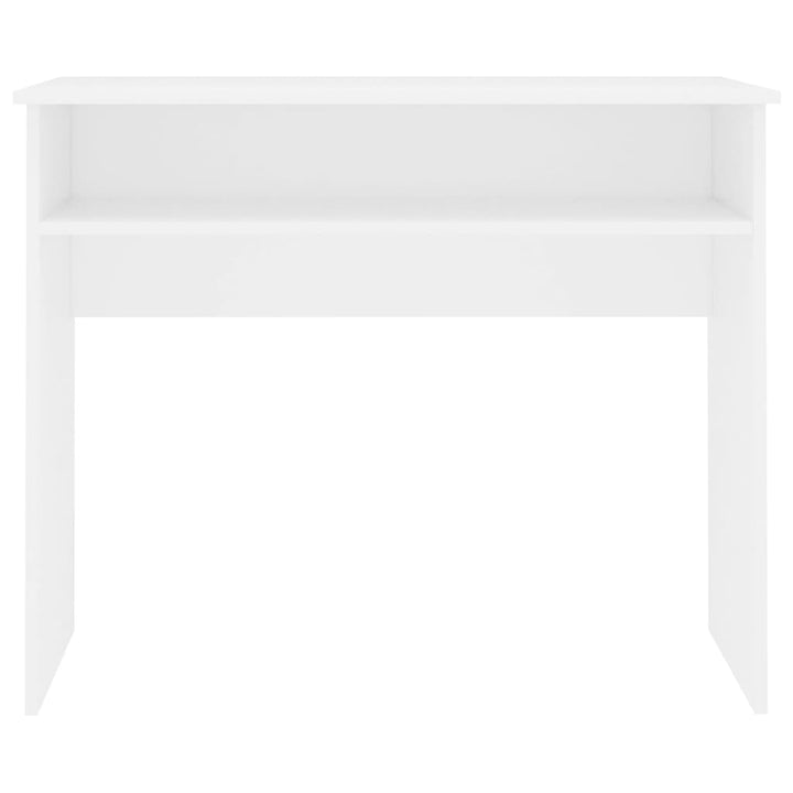 skrivebord 90x50x74 cm konstrueret træ hvid