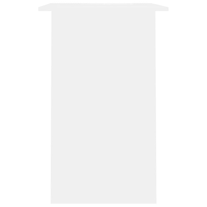 skrivebord 90x50x74 cm konstrueret træ hvid