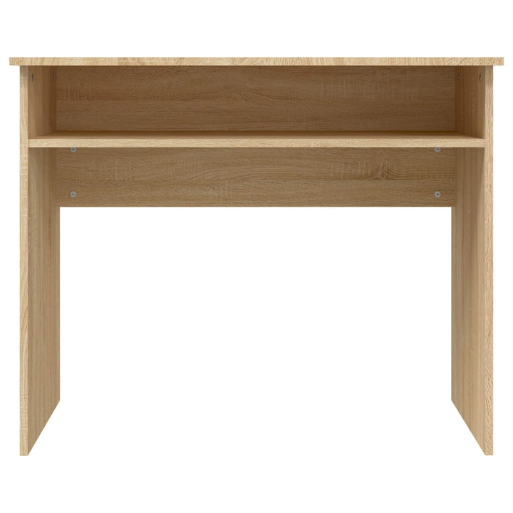skrivebord 90x50x74 cm konstrueret træ sonoma-eg