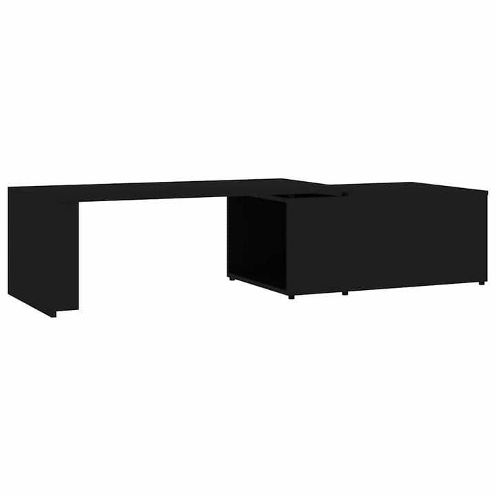 sofabord 150x50x35 cm konstrueret træ sort