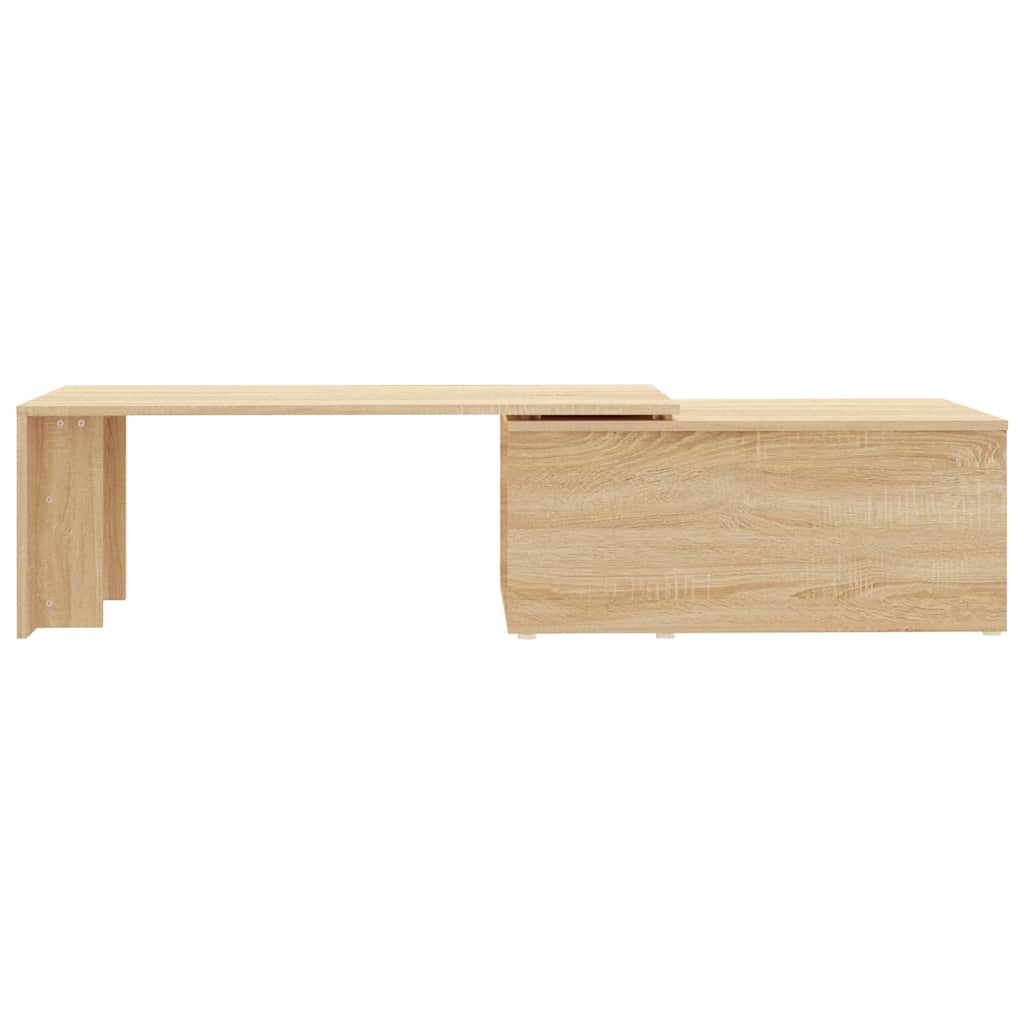 sofabord 150x50x35 cm konstrueret træ sonoma-eg
