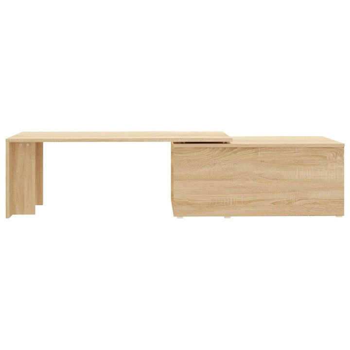 sofabord 150x50x35 cm konstrueret træ sonoma-eg
