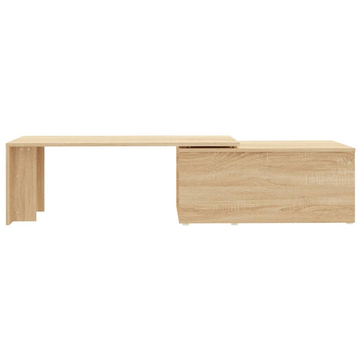 sofabord 150x50x35 cm konstrueret træ sonoma-eg