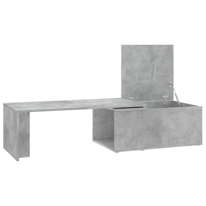 sofabord 150x50x35 cm konstrueret træ betongrå