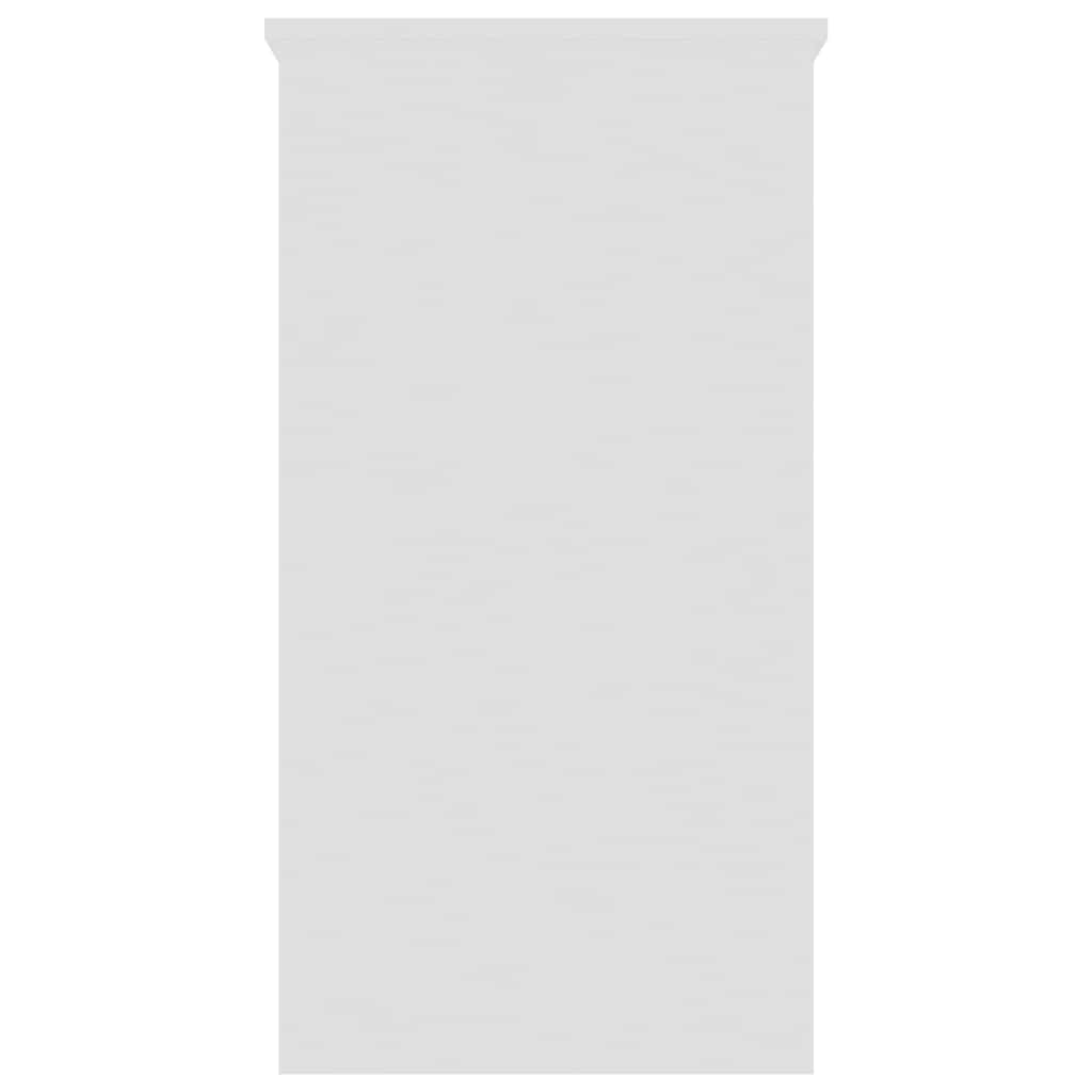 skrivebord 80x40x75 cm konstrueret træ hvid