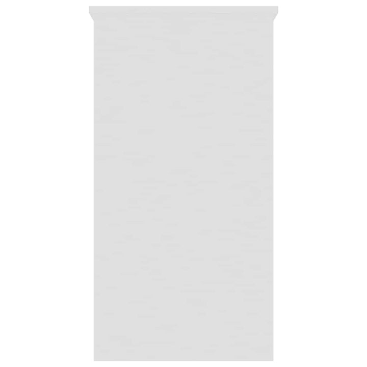 skrivebord 80x40x75 cm konstrueret træ hvid