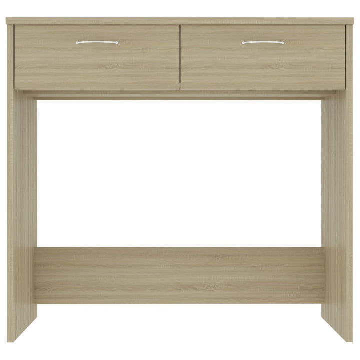 skrivebord 80x40x75 cm konstrueret træ sonoma-eg