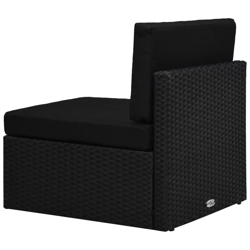 midtersæde til sofa polyrattan sort