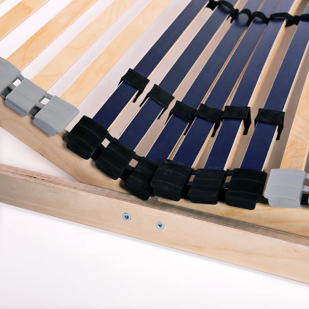 lamelbunde til seng 2 stk. 42 lameller 7 zoner 70 x 200 cm