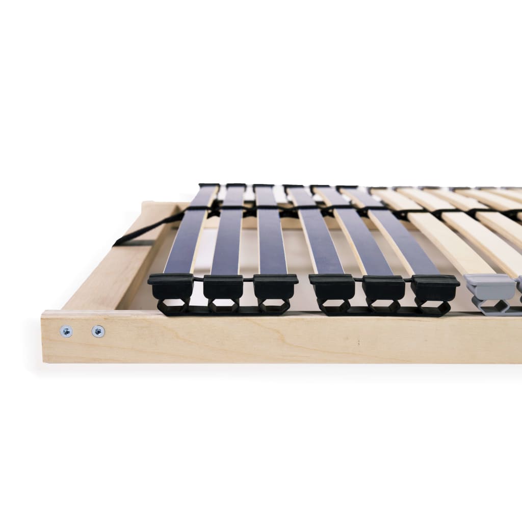 lamelbunde til seng 2 stk. 42 lameller 7 zoner 70 x 200 cm