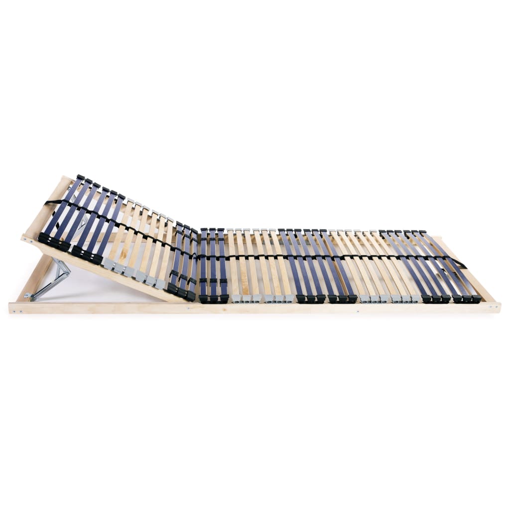 lamelbunde til seng 2 stk. 42 lameller 7 zoner 80 x 200 cm