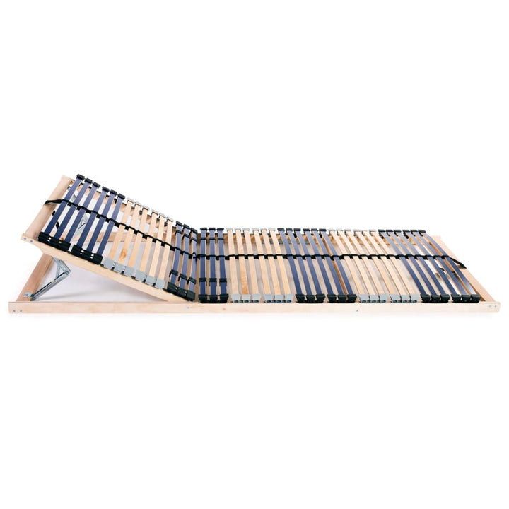 lamelbunde til seng 2 stk. 42 lameller 7 zoner 80 x 200 cm