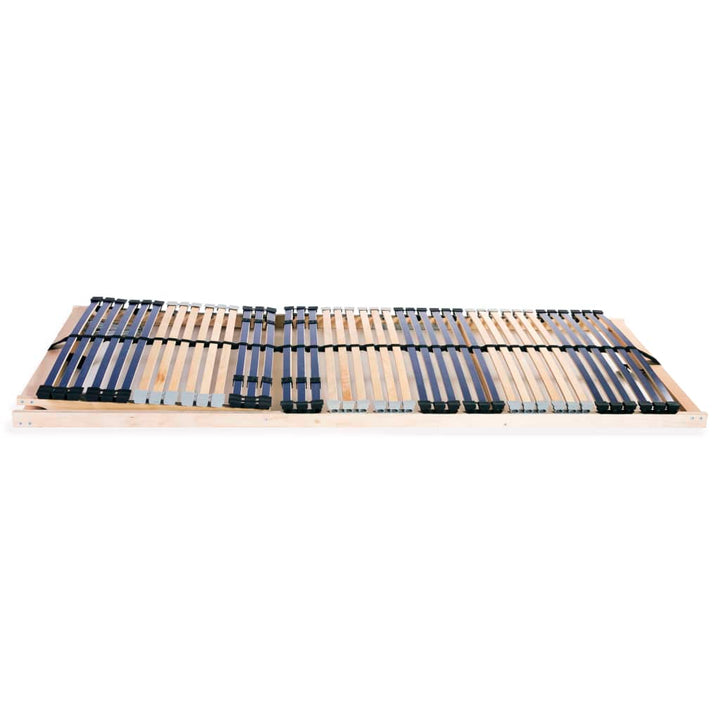 lamelbunde til seng 2 stk. 42 lameller 7 zoner 80 x 200 cm
