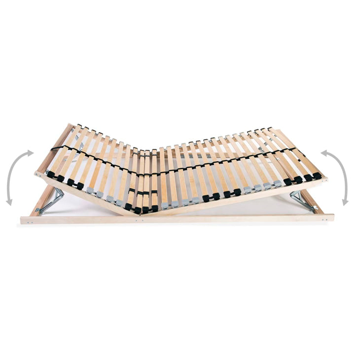 lamelbunde til seng 2 stk. 28 lameller 7 zoner 90 x 200 cm