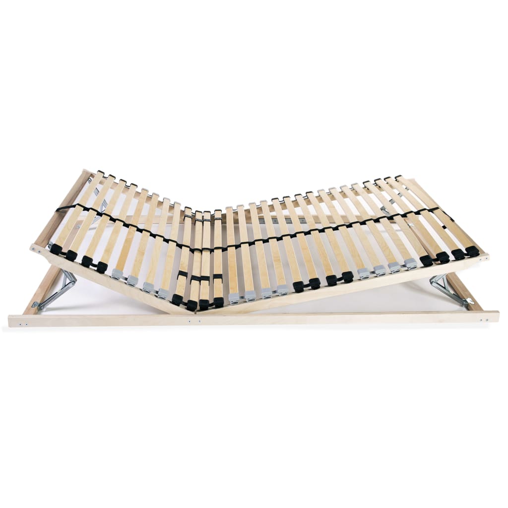lamelbunde til seng 2 stk. 28 lameller 7 zoner 90 x 200 cm