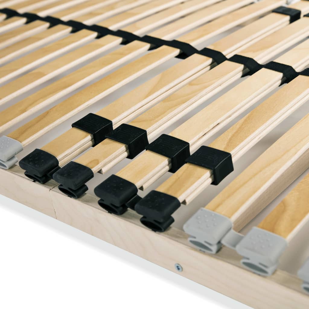 lamelbunde til seng 2 stk. 28 lameller 7 zoner 90 x 200 cm