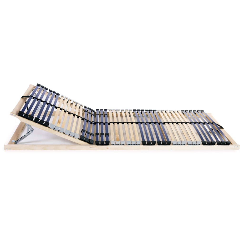 lamelbunde til seng 2 stk. 42 lameller 7 zoner 90 x 200 cm