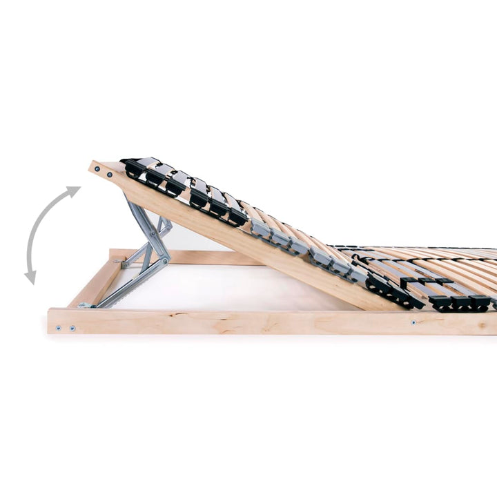lamelbunde til seng 2 stk. 42 lameller 7 zoner 90 x 200 cm