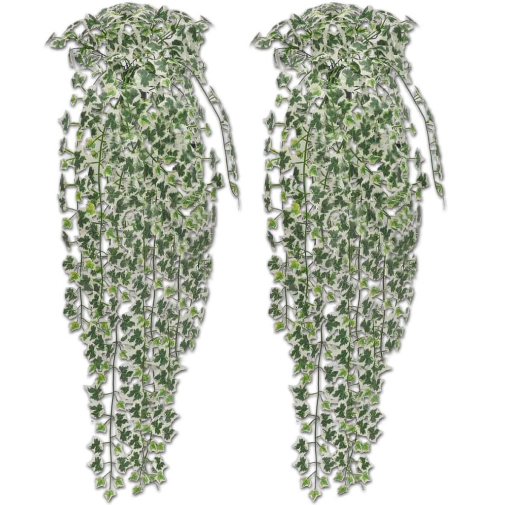 kunstige vedbendplanter 4 stk. 90 cm broget