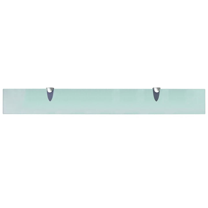 svævehylde 2 stk. 80 x 10 cm 8 mm glas