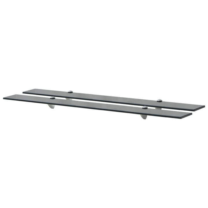 svævehylder 2 stk. 100 x 10 cm 8 mm glas