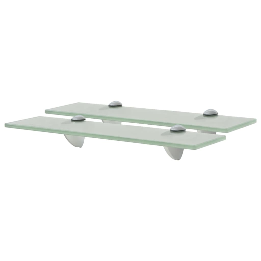 svævehylder 2 stk. 40 x 10 cm 8 mm glas