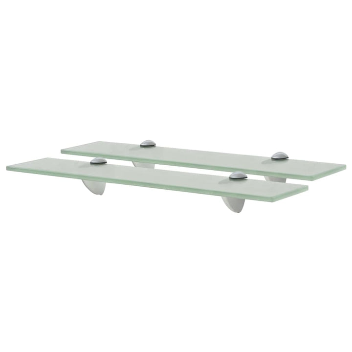 svævehylder 2 stk. 50 x 10 cm 8 mm glas