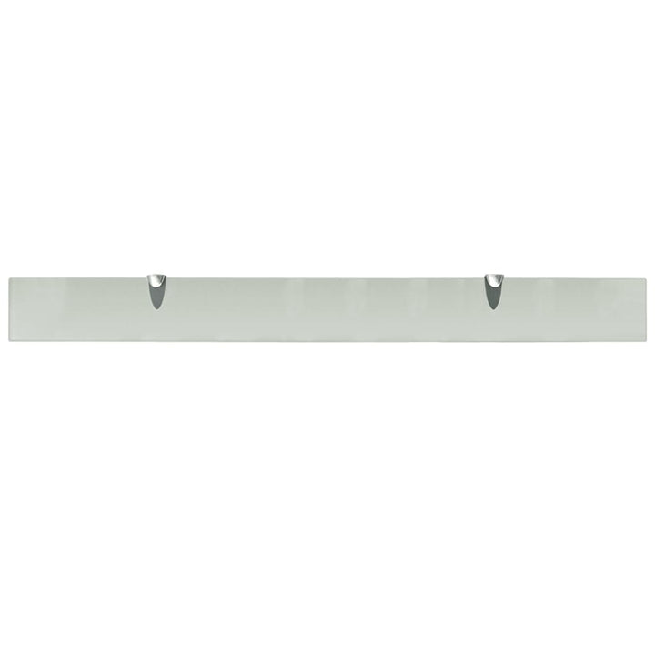 svævehylder 2 stk. 100 x 10 cm 8 mm glas