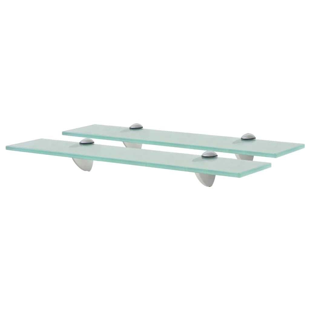 svævehylde 2 stk. 50 x 20 cm 8 mm glas