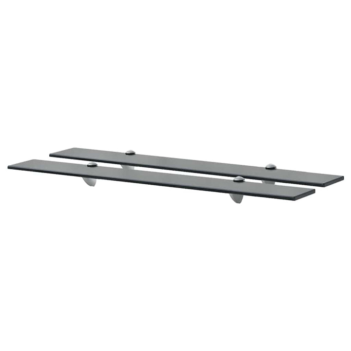 svævehylde 2 stk. 80 x 20 cm 8 mm glas
