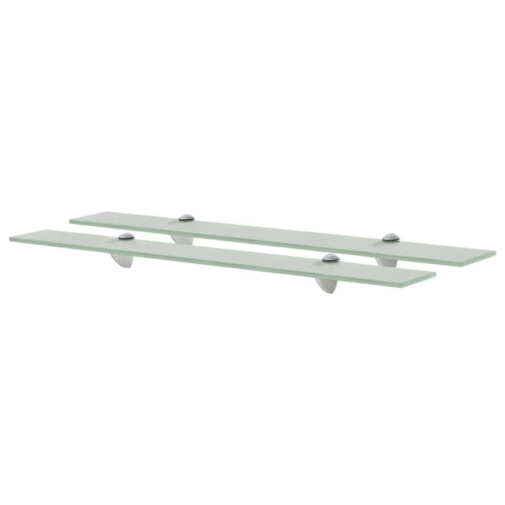 svævehylder 2 stk. 70 x 20 cm 8 mm glas