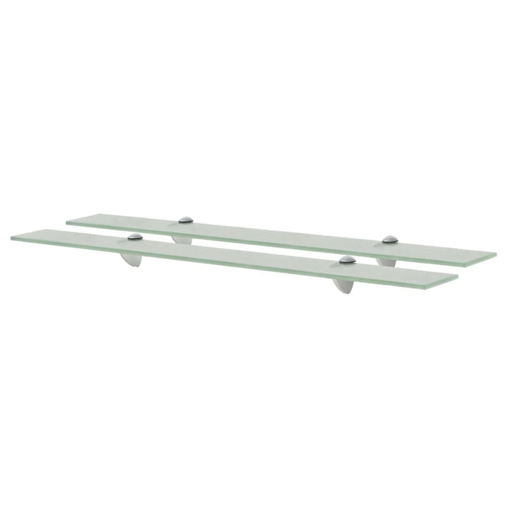 svævehylder 2 stk. 80 x 20 cm 8 mm glas