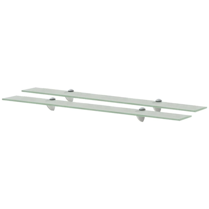 svævehylder 2 stk. 90 x 20 cm 8 mm glas