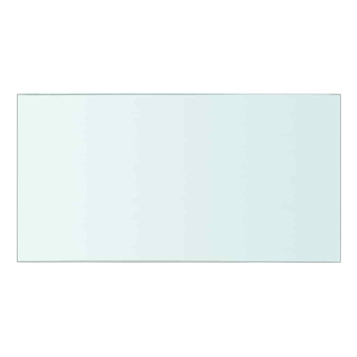 hylder 2 stk. glaspanel 30 x 12 cm klar