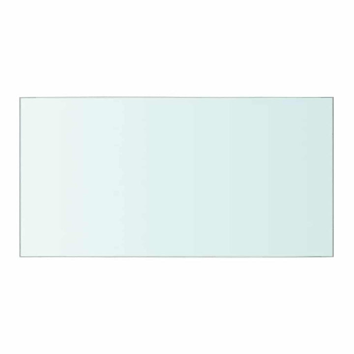 hylder 2 stk. glaspanel 40 x 20 cm klar